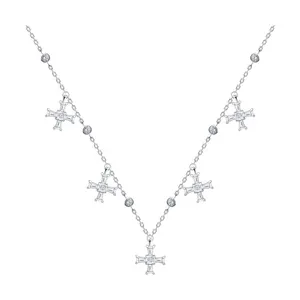 Колье из серебра с фианитами