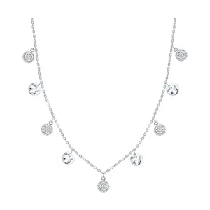 Колье из серебра с фианитами