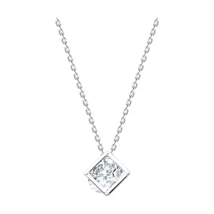 Колье из серебра с фианитом