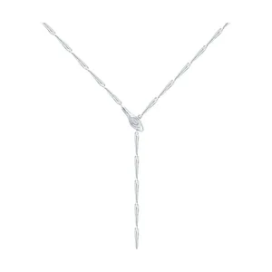 Колье из серебра с фианитом