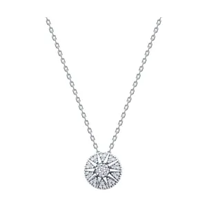 Колье из серебра с фианитами