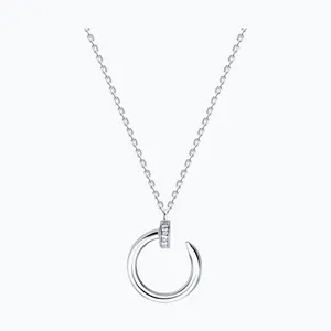 Колье из серебра с фианитами