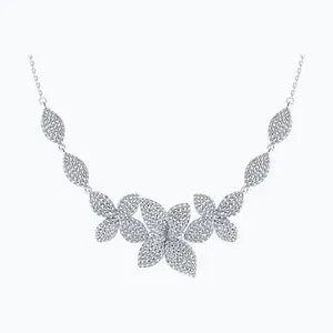 Колье из серебра с фианитами