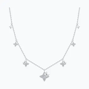 Колье из серебра с фианитами