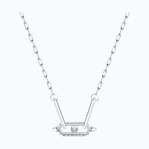 Колье из серебра с фианитами