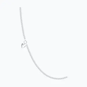 Колье сотуар из серебра с синтетическим жемчугом