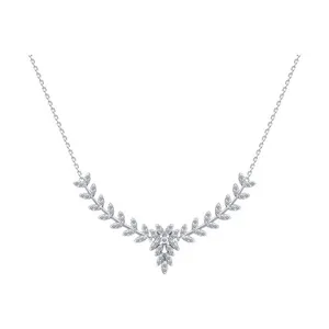 Колье из серебра с фианитами