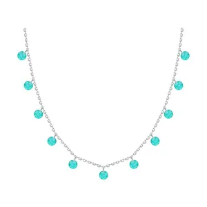 Колье из серебра с фианитами