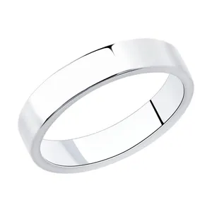 Обручальное кольцо из серебра