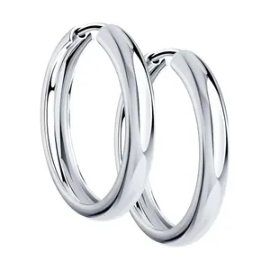 Серьги конго из серебра