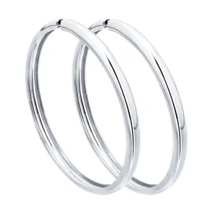 Серьги конго из серебра