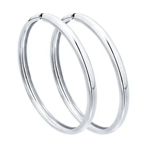 Серьги конго из серебра