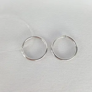 Серьги конго из серебра