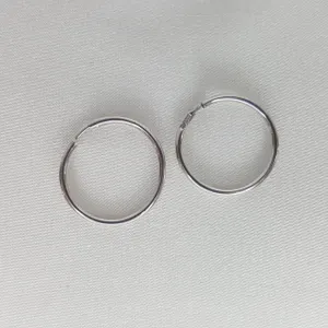 Серьги конго из серебра