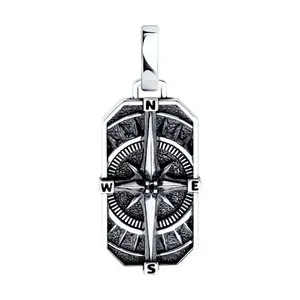 Подвеска из серебра с фианитом