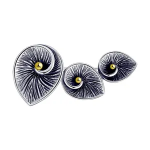 Брошь из золочёного серебра