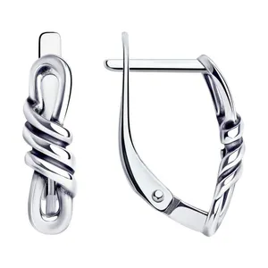 Серьги из чернёного серебра