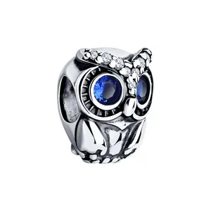 Подвеска-шарм из серебра с фианитами