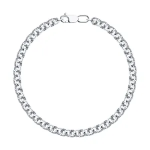 Браслет из серебра с алмазной гранью