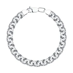 Браслет из серебра с алмазной гранью