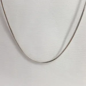 Цепь снейк из серебра