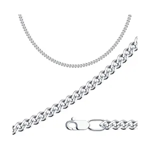 Цепь из серебра, плетение Нонна, 925 проба