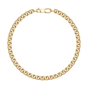 Браслет из золочёного серебра с алмазной гранью