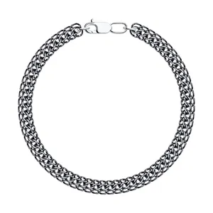 Браслет из чернёного серебра