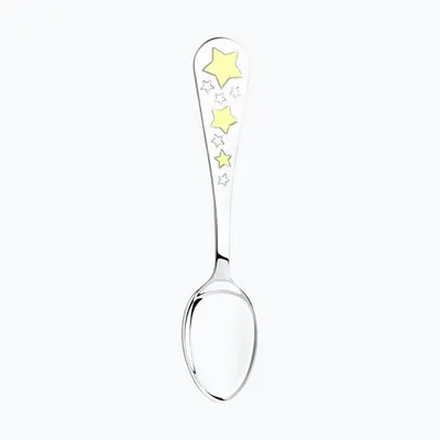 Ложка детская «Звезда», позолота из серебро
