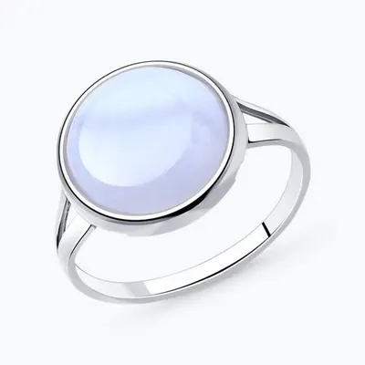 Кольцо из серебра с агатом из серебро