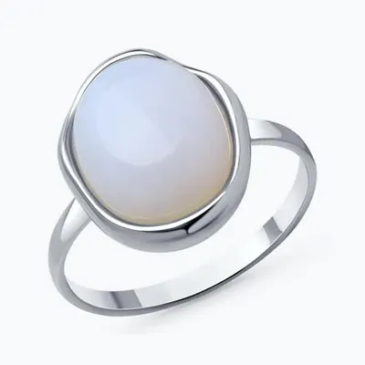 Кольцо из серебра с опалитом из серебро