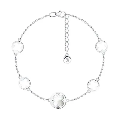 Браслет из серебра с перламутром из серебро