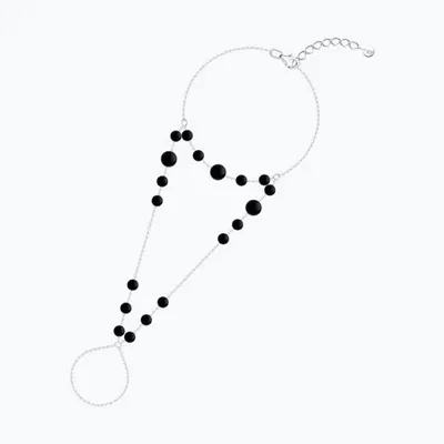 Браслет из серебра с агатами из серебро