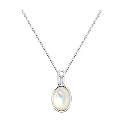 Колье из серебра с перламутром из серебро