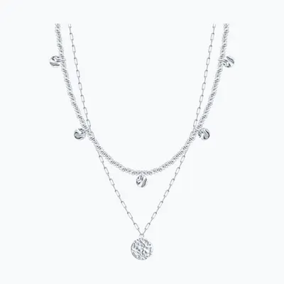 Колье из серебра с гематитом из серебро