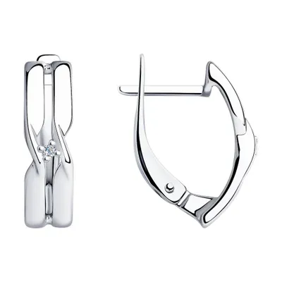 серьги из серебро