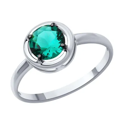 Кольцо из серебра с турмалином из серебро