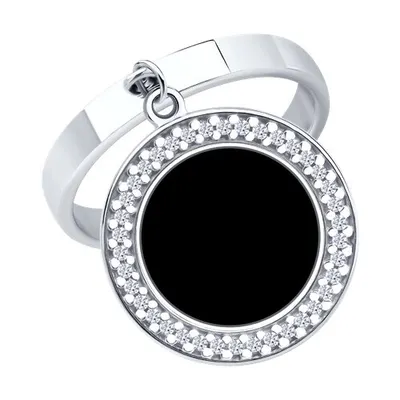 Кольцо из серебра с миксом камней из серебро