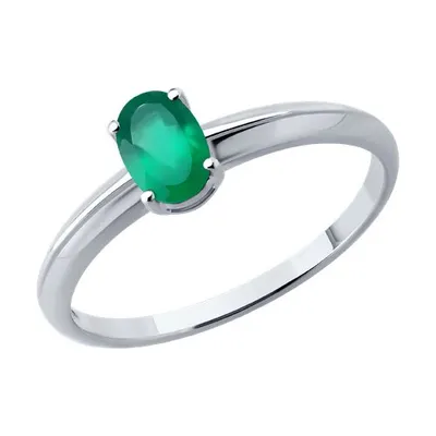 Кольцо из серебра с агатом из серебро