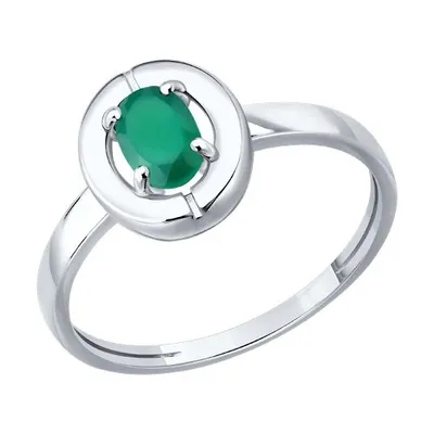 Кольцо из серебра с агатом из серебро