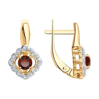 серьги из серебро