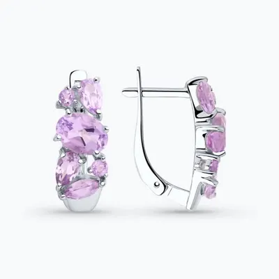 серьги из серебро