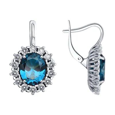 серьги из серебро