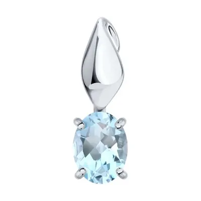 Подвеска из серебра с топазом из серебро