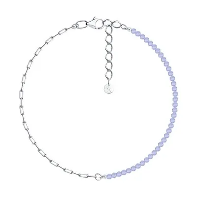 Браслет из серебра с танзанитами из серебро