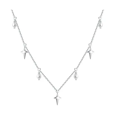 Колье из серебра с жемчугом из серебро