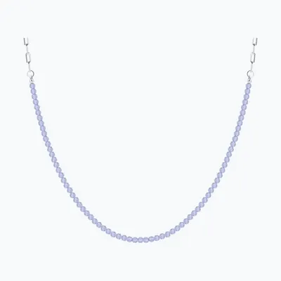 Колье из серебра с танзанитами из серебро