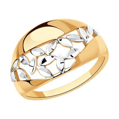 Кольцо из золочёного серебра из серебро