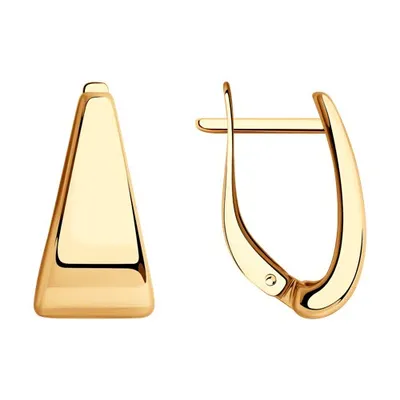 Серьги из золоченого серебра из серебро