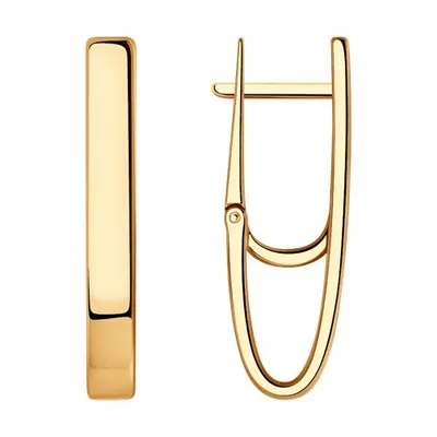 Серьги из золоченого серебра из серебро